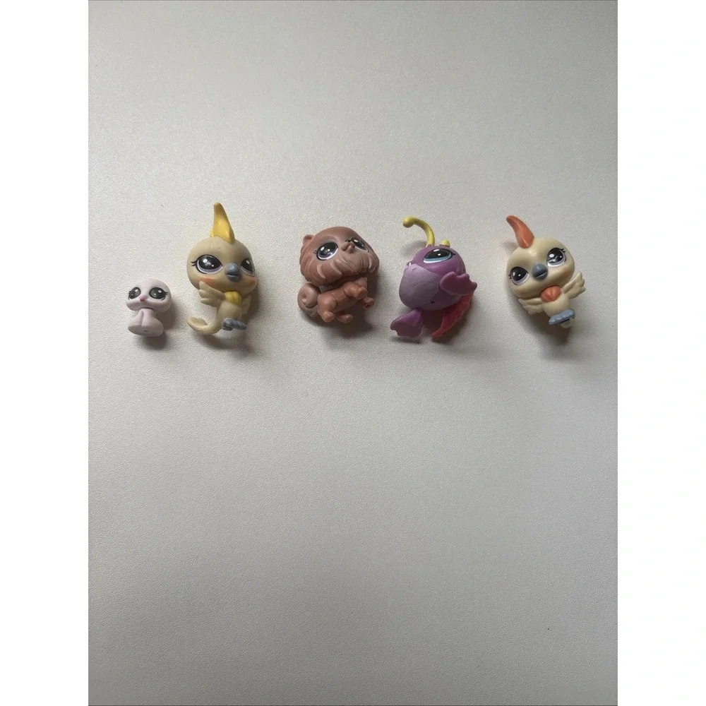 Littlest Pet Shop Pets Lot Of 5 Figures Hasbro